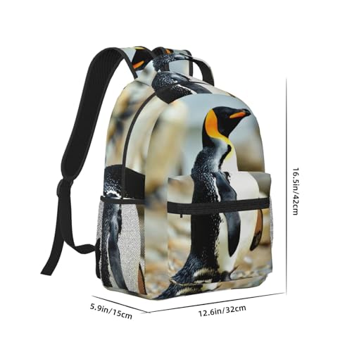 Sac à dos ordinateur portable pingouin grand volume compartimenté avec sangles confort