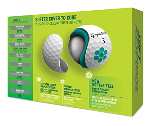 TaylorMade-Unisex-Soft-Response-Balon-de-Golf