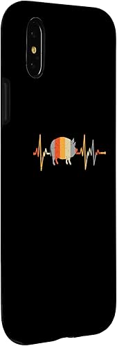 Vista 9 de iPhone 12 mini heartbeat pig farmer pig farmer heart line Case