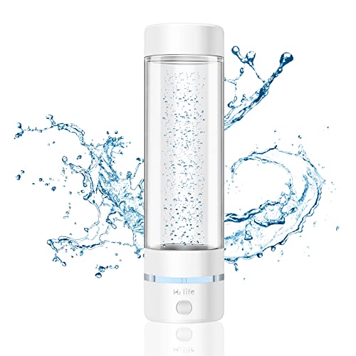 H2 Life Hydrogen Water Generator, Professional BPA Free Water Bottle - Dual Mode Portable Reusable Water Ionizer with SPE and PEM Hydrogen Water Bottle for Sports Hiking Travel Fitness