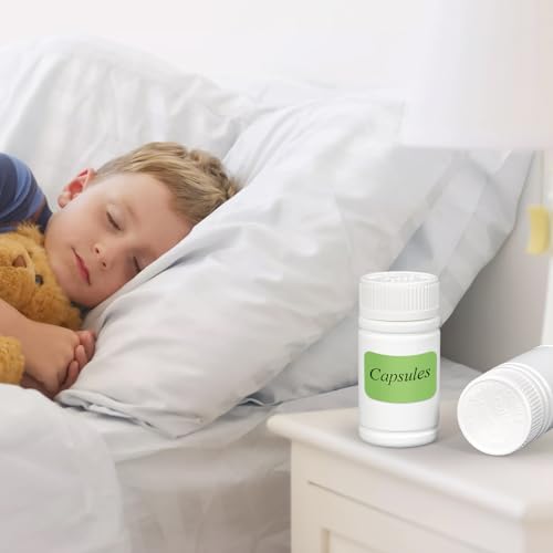 Image of 8 Packs 120cc Child-Proof Plastic Pill Bottle, Empty Medicine Bottle with Child-Resistant Cap, Food Grade Container for Chemicals, Liquids, Powders, and Candy