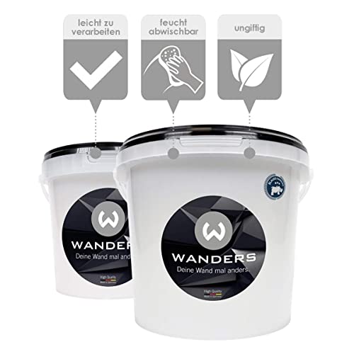 Wanders Tafelfarbe 3L, Pariser Taupe - Wasserbasierter, Tafellack matt für Kreative Wandgestaltung & einfache DIY-Anwendungen. Beschreibbar… – Ansicht 2