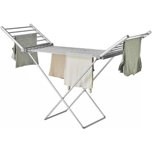 XDTKJDZ Electrical Clothes Heated Airer, Clothes Rack Drying Laundry Rack with Non Slip Feet, Long Lasting, Cost Effective Heated Clothes Airer, Fast Drying, Flat Foldable for Space Saving - Image 3