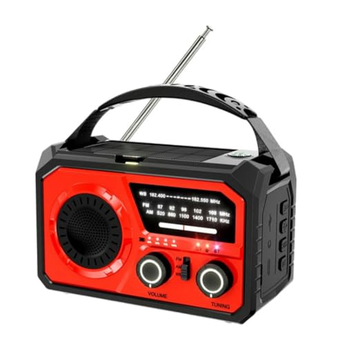 Radio météo d'urgence solaire AM/FM 16000mAh portable pour camping