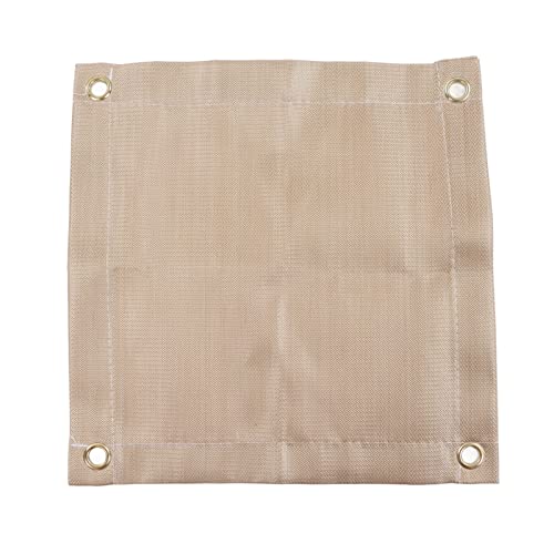 Feuerfeste Matte, Fiberglas-Feuerschutzmatte, Hochtemperaturbeständige Grillpads für Outdoor-Feuerstellen-Grill-Camping-Picknick(30x30cm/11.81x11.81in)