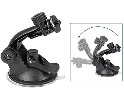 Tekcam Action Camera Suction Cup Mount Compatible With Gopro Hero 11 10 9 8 /Akaso Ek7000 V50Elite Brave 4/7 Le/Wolfang/Apexcam/Adostob 4K Camera Windshield Suction Mount #TOP2