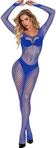 MAVİ BODYSTOKİNG SEKSİ İÇ ÇAMAŞIRI VÜCUT ÇORABI ELBİSE ETEK İÇİ KADIN İÇ ÇAMAŞIRI - Görsel 1