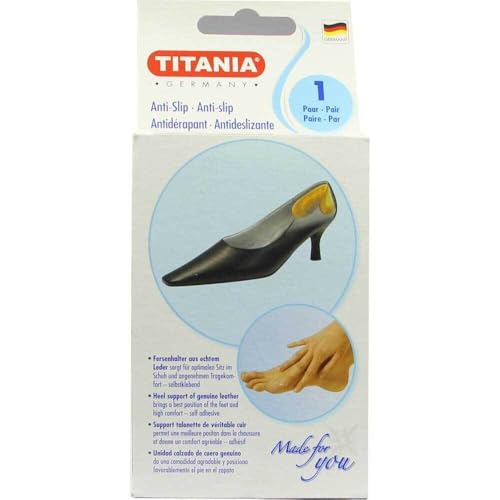 Titania Germany Anti-Slip Plasters - Made of Genuine Leather Comfortable Self Adhesive Anti-Skid Plaster - Ideal for Heels, Shoes, Sandals & More