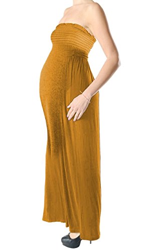 Robe longue sans bretelles grand maintien pour morphologie ronde