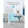 PELONIS 30 Inch Oscillating Tower Fan with 3 Speed Settings and Auto-off Timer, Standing Fan PFT28A2BWW, White
