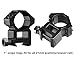 TACwolf 4 Pack Scope Rings 1 Inch High Profile Scope Mounts for Picatinny Weaver Rail