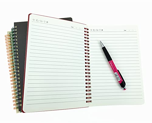 Carnet de notes à spirales A5 robuste contre les pages cornées et déchirées