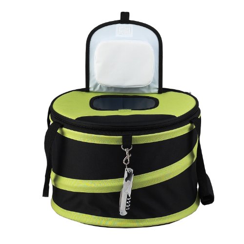 Picnic at Ascot 24 Can Collapsible Cooler -Black/Apple