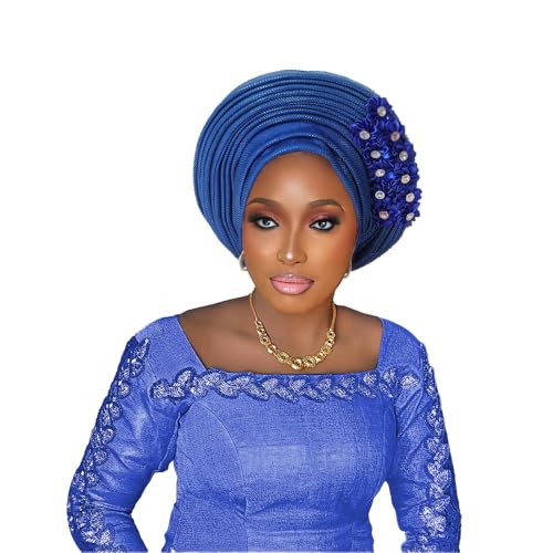 Auto Gele �A�t���J���w�b�h���b�v�A�N���X�^���t�����[�f�B�e�[���t���v���^�|���e�^�[�o���A�����̐F�����p��(���C�����u���[)