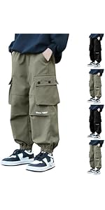 XINYUNZU Jungen Jogginghose Fleece - Thermohose Winter Für 3-14 Jahre, Elastische Taille