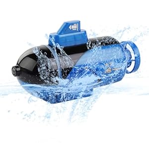 OBEST Mini afstandsbediening onderzeeboot, RC gesimuleerd onderzeeboot model, elektrische duikboot, speelgoed geschikt voor aquaria, badkuipen en zwembaden, op afstand bestuurde raceboot, USB-opladen