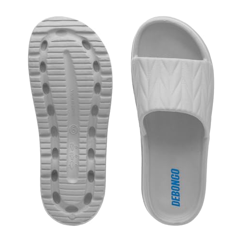 Image of DEBONGO Textured Comfortable Slider for Women | EVA Open Toe Sliders with Textured Upper and Cushioned Sole | Easy Slip-On Sandals for Relaxed Styling and Movement