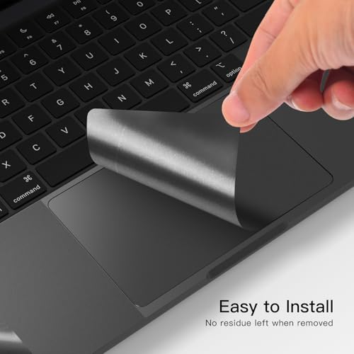 CaseBuy Palm Rest Protector Vinyl Skin Stickers(3 in 1) for 2026-2023 MacBook Pro 14 inch M5 M4 M3 Pro/Max A3426 A3427 A3434 A2918 A2992 A3401 A3112 with Touch-ID Scratch-Resistant Cover -Space Black by CaseBuy - Image 5
