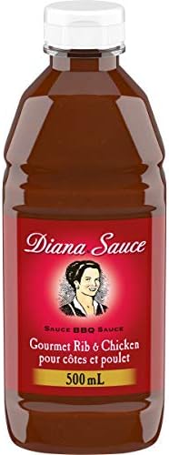 DIANA Sauce, Rib and Chicken, 1 Count, 500ml/15.90 Fluid Ounces {Imported from Canada}