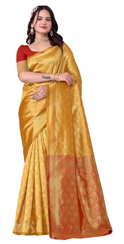 Sari indien pour femme en soie ajustable grâce à son chemisier sur mesure