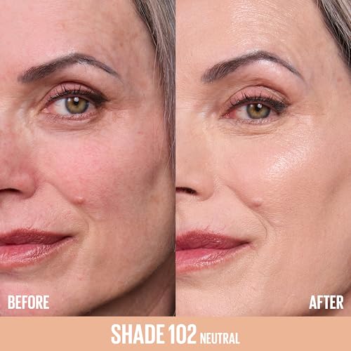 Image of Maybelline Lifter Plump & Glow Foundation, Liquid Foundation with 2% Niacinamide + Hyaluronic Acid, Plumping and Brightening Face Makeup, 102, 1 Count