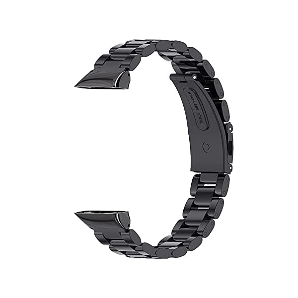 Mijobs Correa Compatible para Honor Band 6 ,Pulsera Acero Inoxidable Metal - Imagen 3