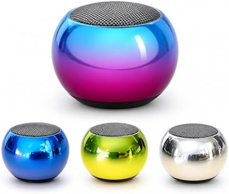 Mini Caixa de Som Bluetooth TWS 3W Metálica com Microfone, Portát...