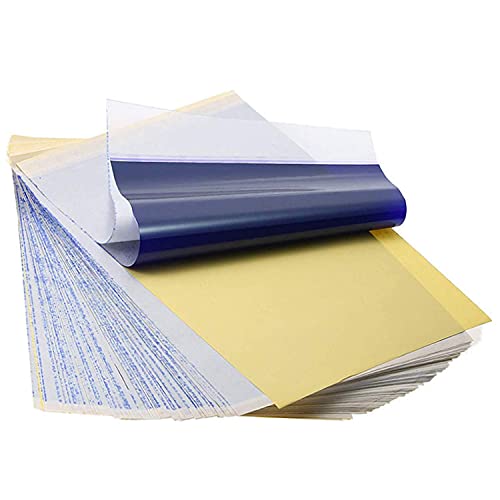 Papier de transfert de tatouage LuLiyLdJ 40 feuilles A4 papier de pochoir thermique de tatouage papier de copieur thermique de carbone pour transférer vos dessins sur la peau
