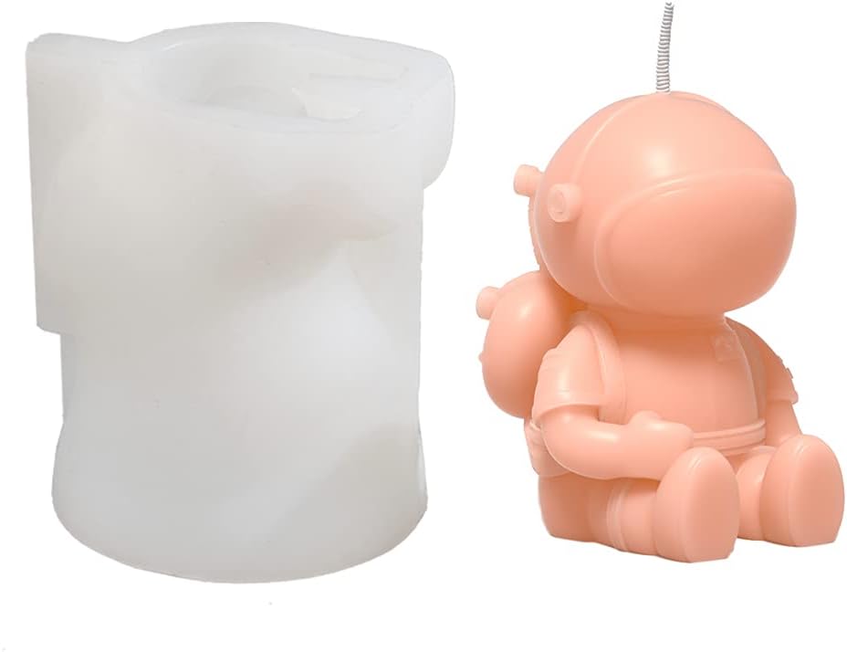 Candle Mold for Candle Making Astronaut Aromatherapy Molds for Plaster Handmade Candle Soap Mold
