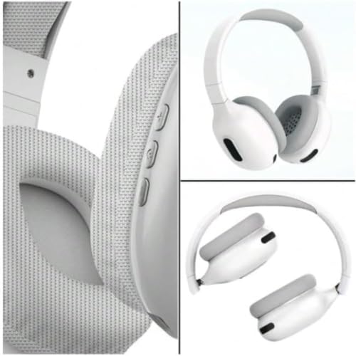 Image of Max Pro Wireless Over-Ear Headphones, Bluetooth 5.0, Up to 30 Hours Battery, Built-in Microphone, 3.5 mm Audio Jack, Foldable Adjustable Headband