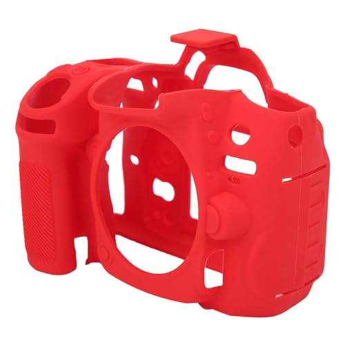 Funda para cámara D7000 con silicona antideslizante y protección lavable roja