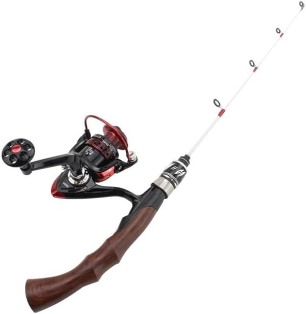 fishing rod 62cm Winter fishing Rod Reel ice fishing rod Superhard carbon rod and Spinning Reel set fishing tackle