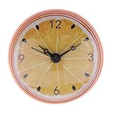 Nsaroche Orologio da Bagno con Ventosa Impermeabile in Silicone Resistente all'Acqua Display Analogico Installazione Rapida Funzionamento a Batteria Adatto