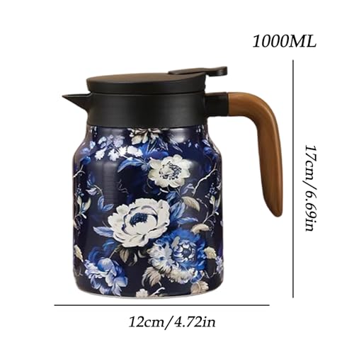 Olla infusora de té portátil para camping e interior con colador integrado 6