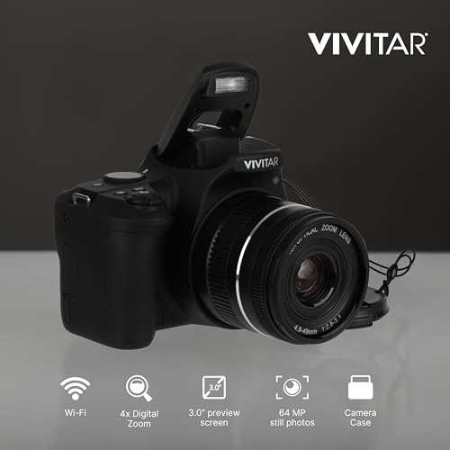 Image of 4K Digital Camera with 64 MP, 70x Optical Zoom, 3.0 inch LCD Display, LED Flash, Auto Focus, Macro Mode, 4K Video Recording, Memory Included, Photography and Vlog Camera