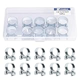 EMBALLER : 10 Pièces collier durite essence sont tous placés dans la boîte d'emballage - pratique à utiliser et à ranger.