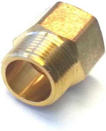 AQUAHG, Metric, BSP 1/2" Female to NPT 1/2" Male Pipe Fitting Coupling Adapter Converter
