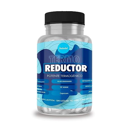 Saludel Termo Reductor | Quemagrasas Avanzado con Garcinia Cambogia, L-Carnitina, CLA, Glucomanano y Té Verde - Reduce el Apetito | 90 Cápsulas