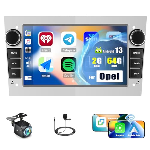 A369 Radioblende 2 DIN Für OPEL Corsa D Astra H Zafira B Antara Vivaro 1 Din Autoradio Doppel Din Charcoal Metallic~5