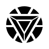 Arc Reactor Iron Man die Cut Oracal Vinyl Decal Sticker 5.5in Black