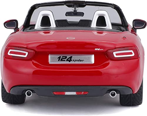 Miniatura Bburago Fiat Spider 124 2016 Rojo miniatura 5