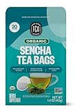 FGO Organic Japanese Sencha Green Tea, 20 Count, Eco-Conscious Tea Bags, Resealable Bag, Packaging May Vary (Pack of 1)