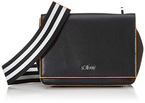 s.Oliver (Bags) 39.002.94.8790 TascheMujerBolsos bandoleraGris (Grey/Black) 8x13.5x19 Centimeters (B x H x T)