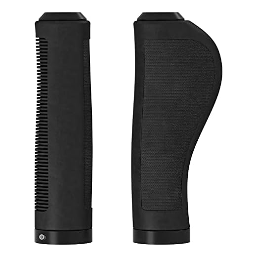 Brooks Ergonomic Rubber Grips (130 + 130 mm) – Black-New22 Lenker für Erwachsene, Unisex, Schwarz, Standard