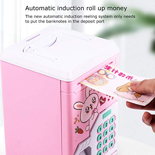 Ghkj Mini Atm Electronic Coin Bank,Smart Electronic Piggy Bank, Safe With Password Mini Bank,Suitable For Children(Over 3 Years Old),B #TOP3