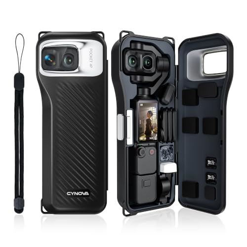 CYNOVA Osmo Pocket 4P �ی�P�[�X �t���i��̎��[ �����^�b�`�J�� �����h�~ �Ռ��z�� �\�ʖh�� | Pocket 4P ��p ���@�\���[�P�[�X,DJI �}�C�N�E�t�B���^�[3���E�������[�J�[�h2���E�⏕���C�g�EOsmo FrameTap