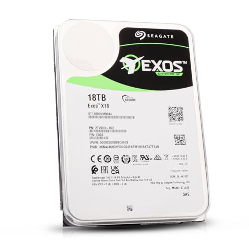 Image of SEAGATE - Business Critical EXOS X18 SAS 18TB 3.5 inch SAS Helium 512E /4K 7200RPM Solid State Drive