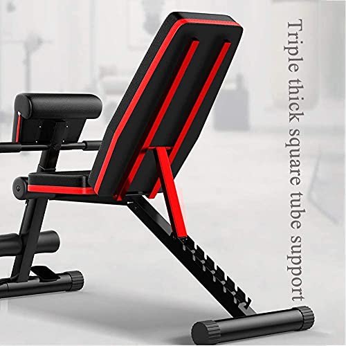 Weight Bench Adjustable Strength Training Bench Dumbbell Bench Sit Ups Fitness Equipment Four Machines in One Multifaceted Home Multifunction Aid SUPTINE Fitness Chair Suitable for Indoor and Out - Image 3