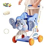 Einkaufswagen für Kinder – Baby-Einkaufswagen, Lebensmittelspielzeug | Frühpädagogisches Lebensmittelspielzeug für und Mädchen ab 3 Jahren, Küche, Lebensmittelgeschäft, Markt, Zuhause im Freien
