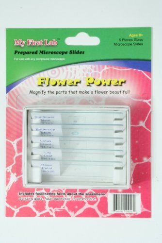 Microscope Prepared Slide Set - Flower Power (5 Slides)